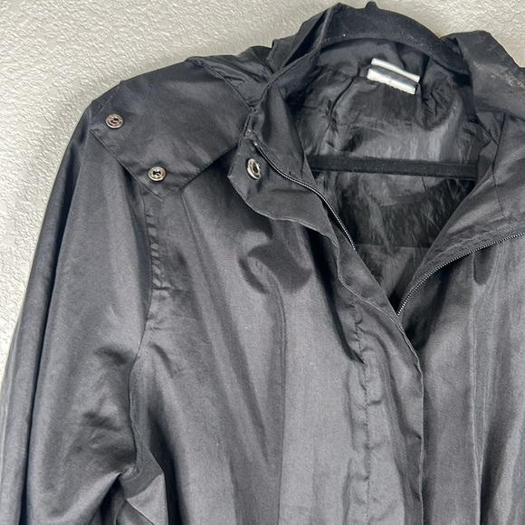 Capelli New York Black Lightweight Outdoors Jacket with Hoodie Size Large - Picture 2 of 7